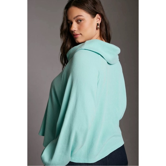 Anthropologie Pilcro Long-Sleeve Slouchy Cowl-Neck Top NWT SZ 1X - Picture 4 of 15